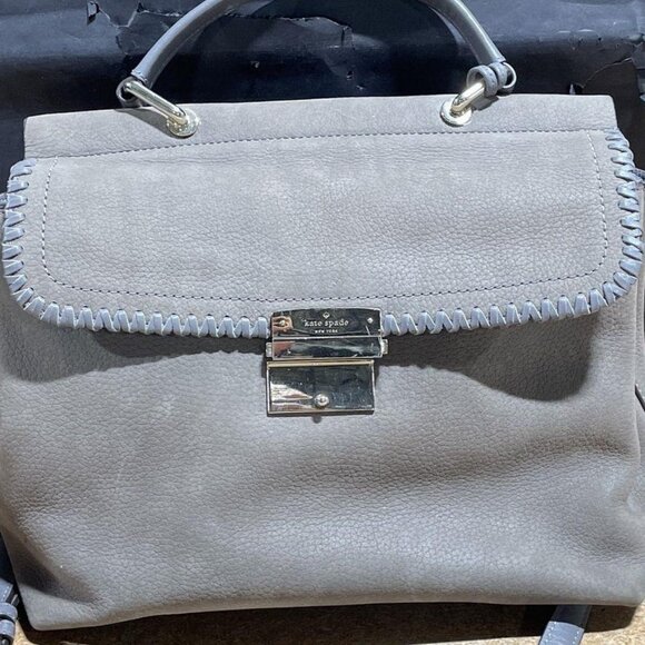 Kate Spade Suede Top Handle Crossbody with Tassel - Picture 1 of 8